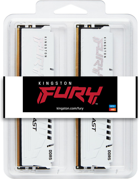 Kingston FURY Beast XMP 32GB (2x16GB) DDR5 DIMM CL30 6000MHz packaging