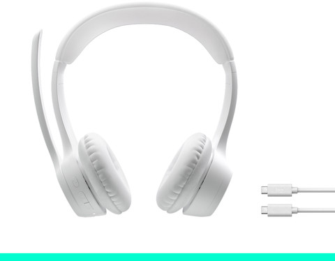 Logitech Zone 300 Casque de Bureau Sans Fil Blanc avant