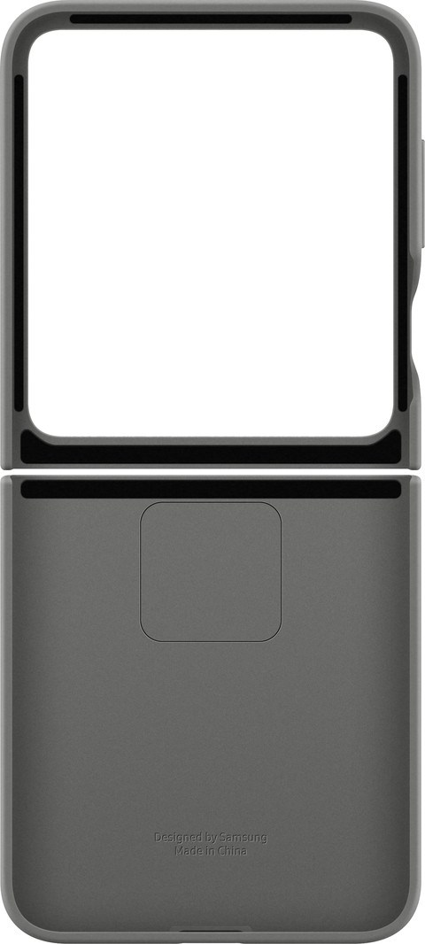 Samsung Galaxy Z Flip 6 Silicone Back Cover Ring Gray front