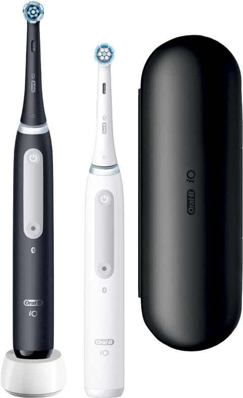 Oral-B iO 4 Noir et Blanc Lot de 2 Main Image