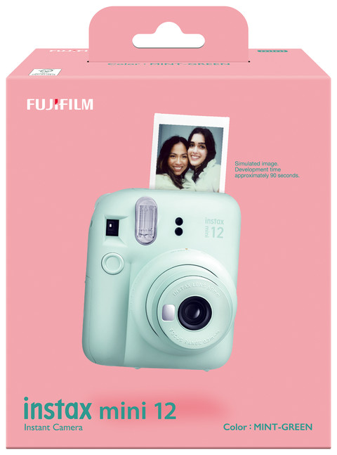 Fujifilm Instax Mini 12 Mint Green Bundel verpakking