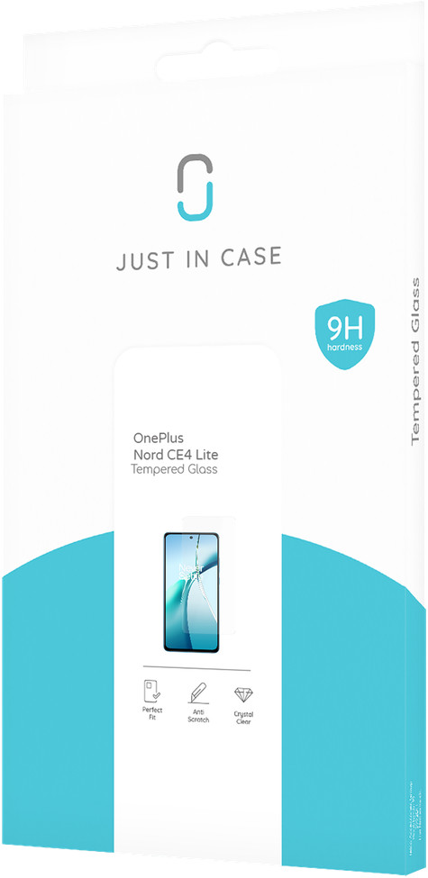 Just in Case Tempered Glass OnePlus Nord CE 4 Lite Screen Protector packaging