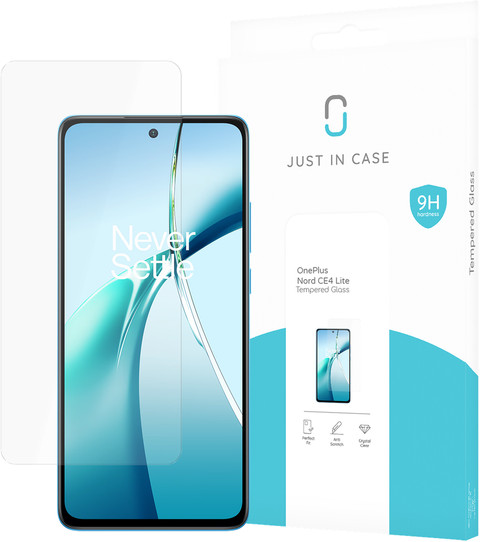 Just in Case Tempered Glass OnePlus Nord CE 4 Lite Screen Protector packaging