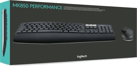 Logitech MK850 Wireless Keyboard and Mouse QWERTY packaging