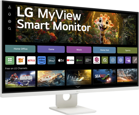 LG Smart 32SR73U-W.AEU left side