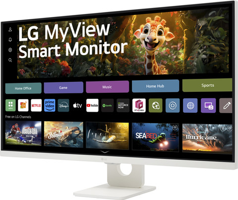 LG Smart 32SR73U-W.AEU right side