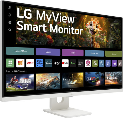 LG Smart 32SR73U-W.AEU left side