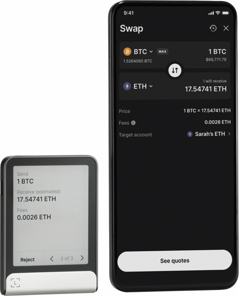 Ledger Flex product in use