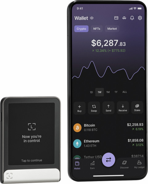 Ledger Flex product in use