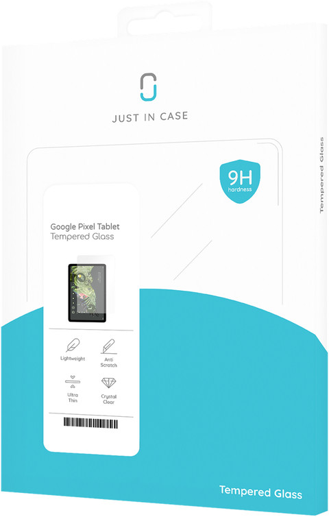 Just in Case Google Pixel Tablet Screen Protector Glass packaging