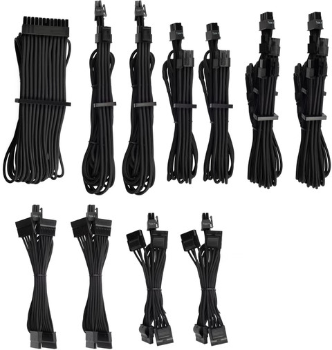 CORSAIR Premium Sleeved PSU Cables Pro Kit - Black Main Image