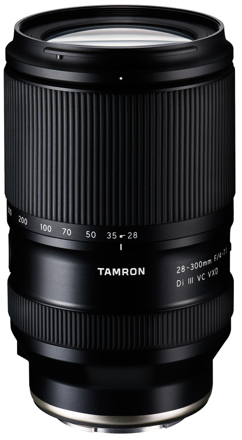 Tamron 28-300mm f/4-7.1 Di III VC VXD Sony E bovenkant