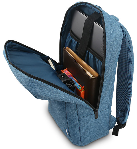 Lenovo 15.6" Laptop Casual Backpack B210 Blue-ROW binnenkant