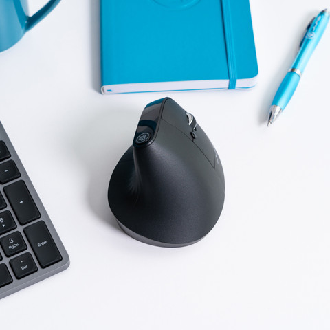 JLab JBuds Wireless Ergonomic Bluetooth Mouse product in use