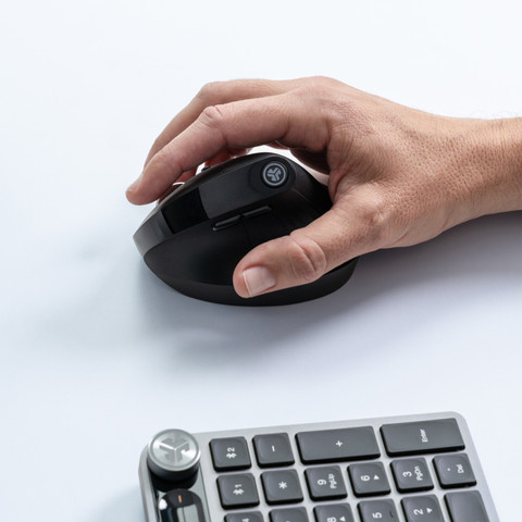 JLab JBuds Wireless Ergonomic Bluetooth Mouse product in use