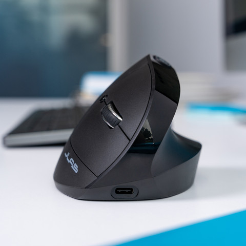 JLab JBuds Wireless Ergonomic Bluetooth Mouse product in use