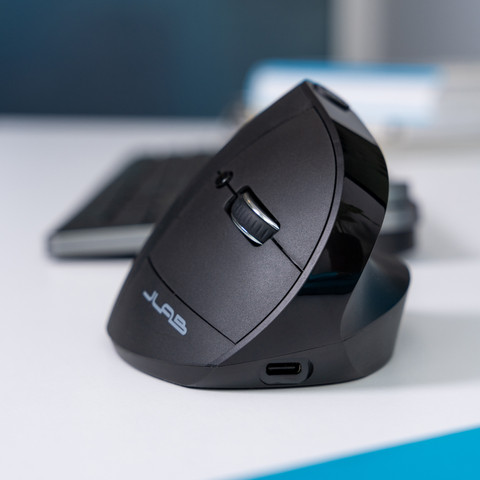 JLab JBuds Wireless Ergonomic Bluetooth Mouse product in use