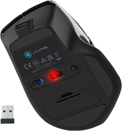 JLAB Epic Draadloze Ergonomische Bluetooth Muis onderkant