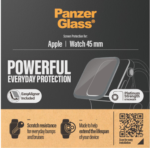 PanzerGlass Apple Watch 45mm Screen Protector Glass packaging