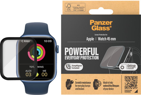 PanzerGlass Apple Watch 45mm Screen Protector Glass packaging