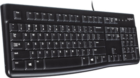 Logitech K120 Bedraad Toetsenbord Azerty linkerkant