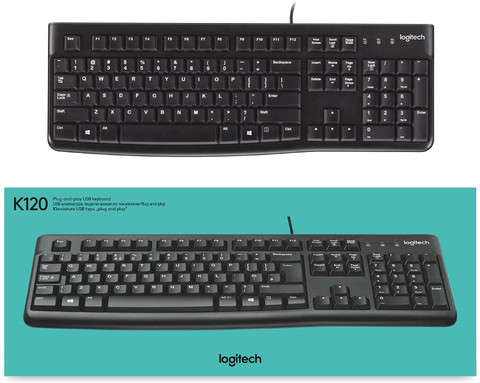 Logitech K120 Bedraad Toetsenbord Azerty verpakking