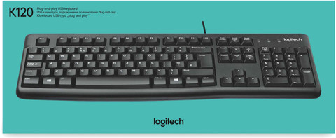 Logitech K120 Bedraad Toetsenbord Azerty verpakking