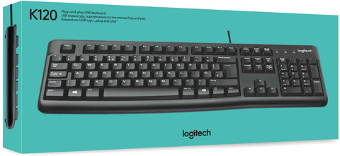 Logitech K120 Bedraad Toetsenbord Azerty verpakking