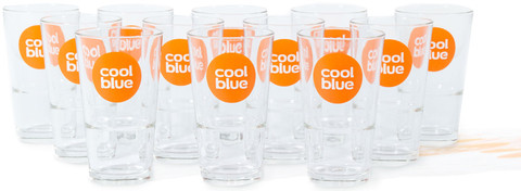 Verres à bière Coolblue (12 pièces) avant