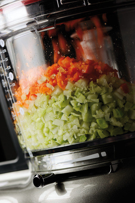 KitchenAid Artisan Food Processor Empire Red product in use