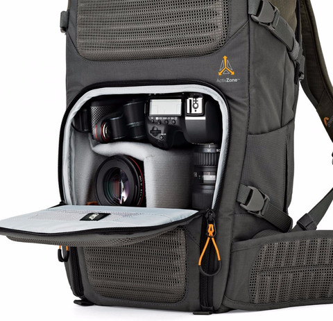 LowePro Flipside Trek BP 350 AW Gray/Dark Green inside