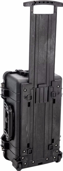 Peli 1514 Protector Case Black Trolley with Dividers back