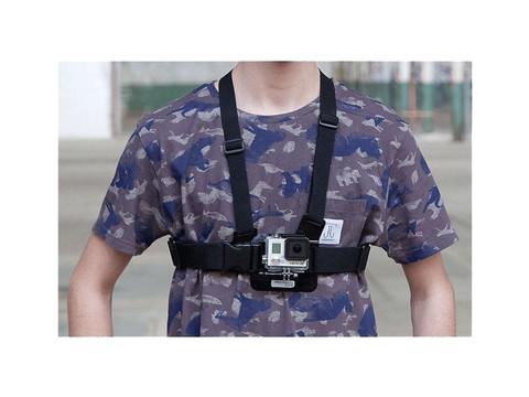 PRO-mounts Chest Harness Mount product in gebruik