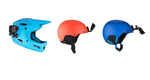 GoPro Helmet Front + Side Mount product in gebruik