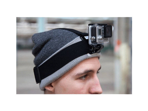 PRO-mounts Head Strap Mount + product in gebruik