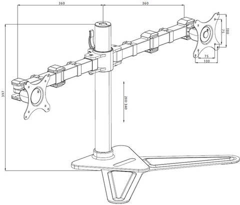 iiyama Monitor mount DS1002D-B1 visual supplier