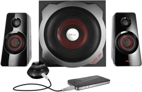 Trust GXT 38 2.1 Subwoofer Pc Speaker product in gebruik