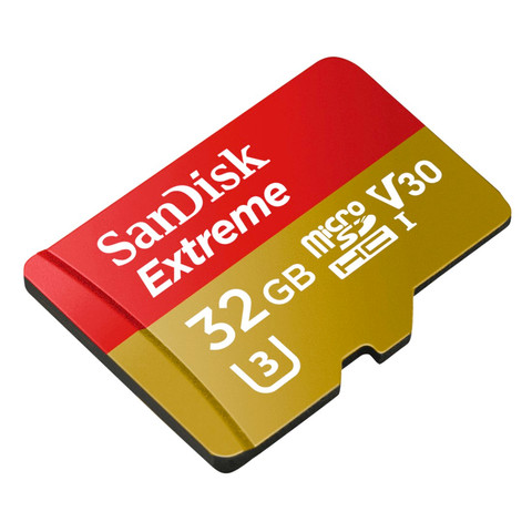 SanDisk microSDHC Extreme 32GB 100MB/s CL10 + SD adapter front