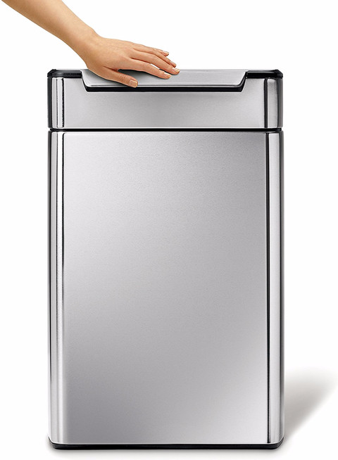 Simplehuman Rectangular Touch Bar Recycler 2 x 24 Liter Rvs null