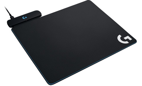 Logitech G PowerPlay Wireless Charging System Mouse Pad left side