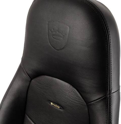 noblechairs ICON Echtlederen Gaming Stoel Zwart detail