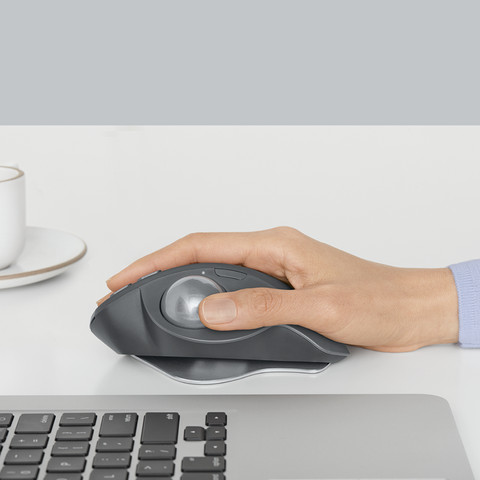 Logitech MX Ergo Wireless Mouse Black product in use