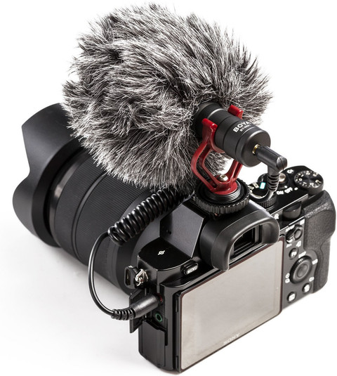 Boya BY-MM1 Shotgun Directional Microphone back