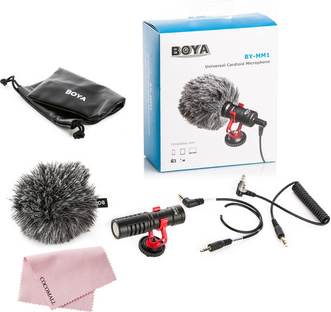 Boya BY-MM1 Shotgun Directional Microphone front