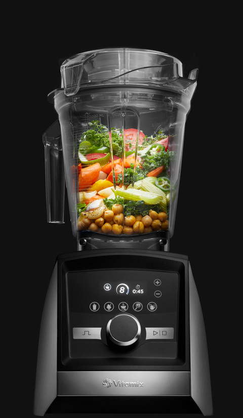 Vitamix Ascent A3500i Brushed Stainless Steel product in use