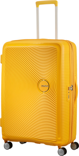 American Tourister Soundbox Expandable Spinner 77cm Golden Yellow Main Image