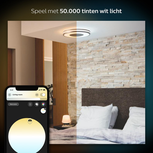 Philips Hue Being Plafondlamp Aluminium Philips Hue Being Plafondlamp Aluminium