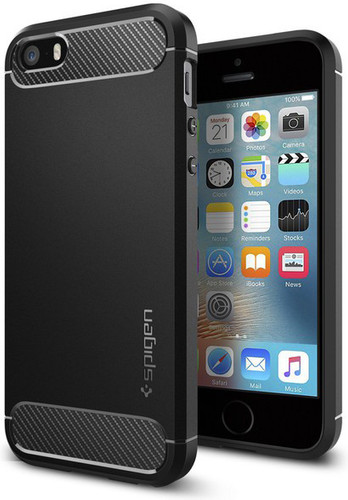 Spigen Rugged Armor Apple Iphone 5 5s 5se Black Coolblue Before 23 59 Delivered Tomorrow