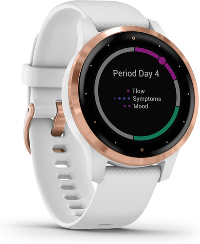 Garmin Vivoactive 4S Rosé Goud/Wit 40 mm - Garmin smartwatch voor dames