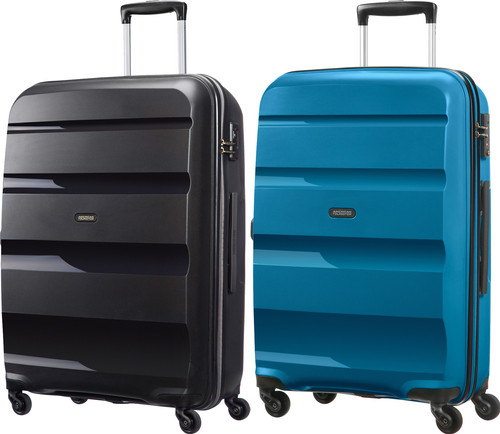 gelijktijdig litteken Isoleren American Tourister Bon Air Spinner 75cm Black/Seaport kofferset - Coolblue  - Voor 23.59u, morgen in huis